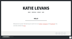 Desktop Screenshot of katielevans.com